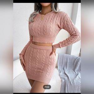 2 piece knit dress